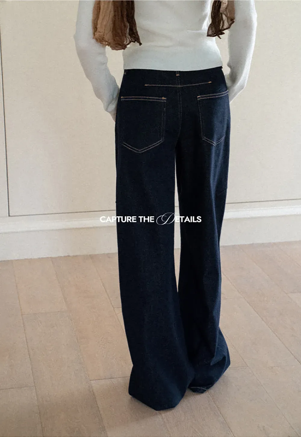 Wide Leg High Waist Denim Jeans