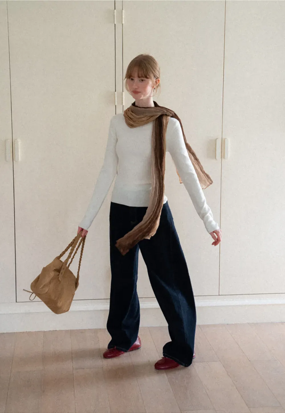 Wide Leg High Waist Denim Jeans