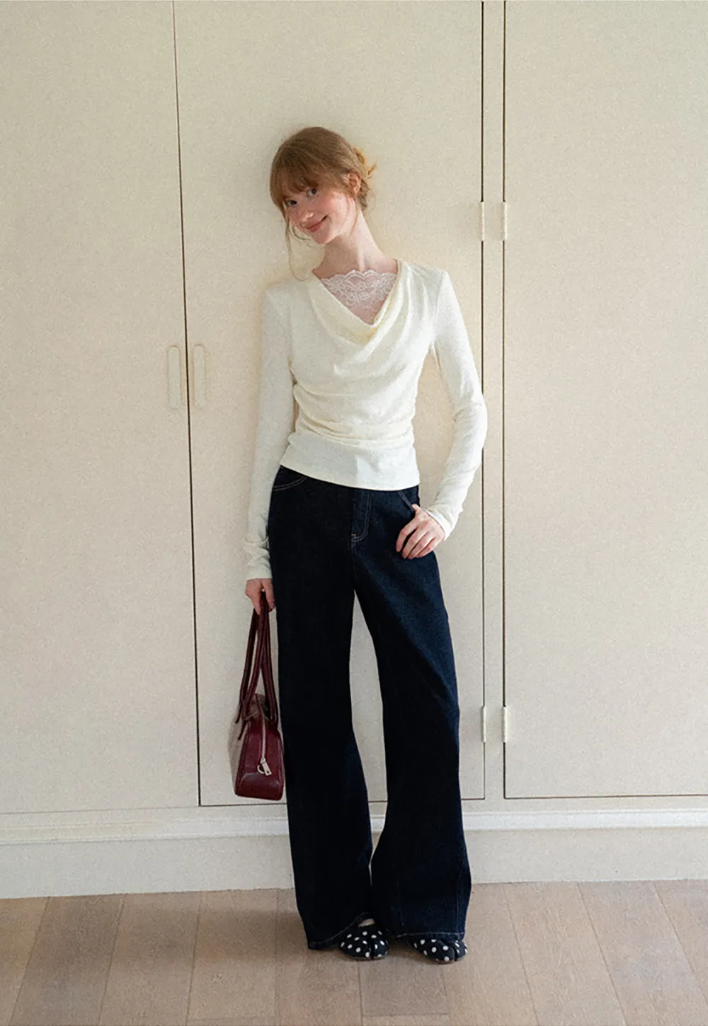 Wide Leg High Waist Denim Jeans