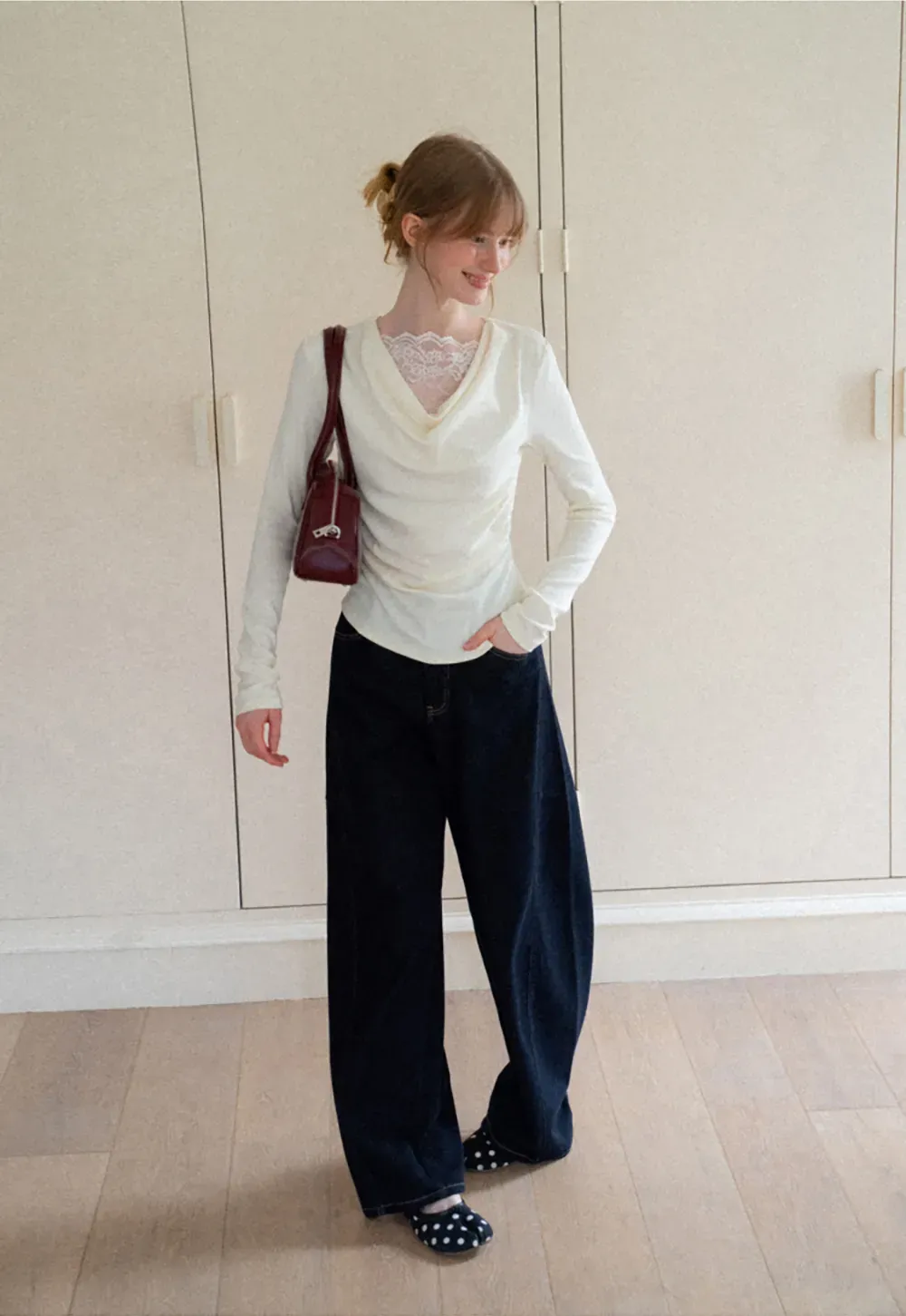 Wide Leg High Waist Denim Jeans