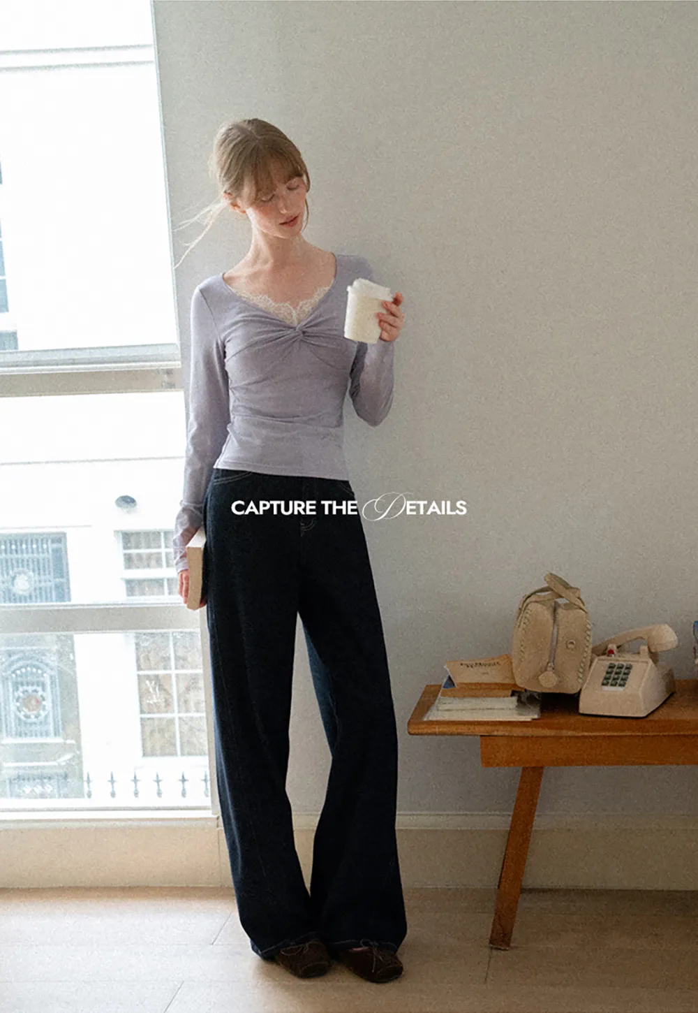 Wide Leg High Waist Denim Jeans