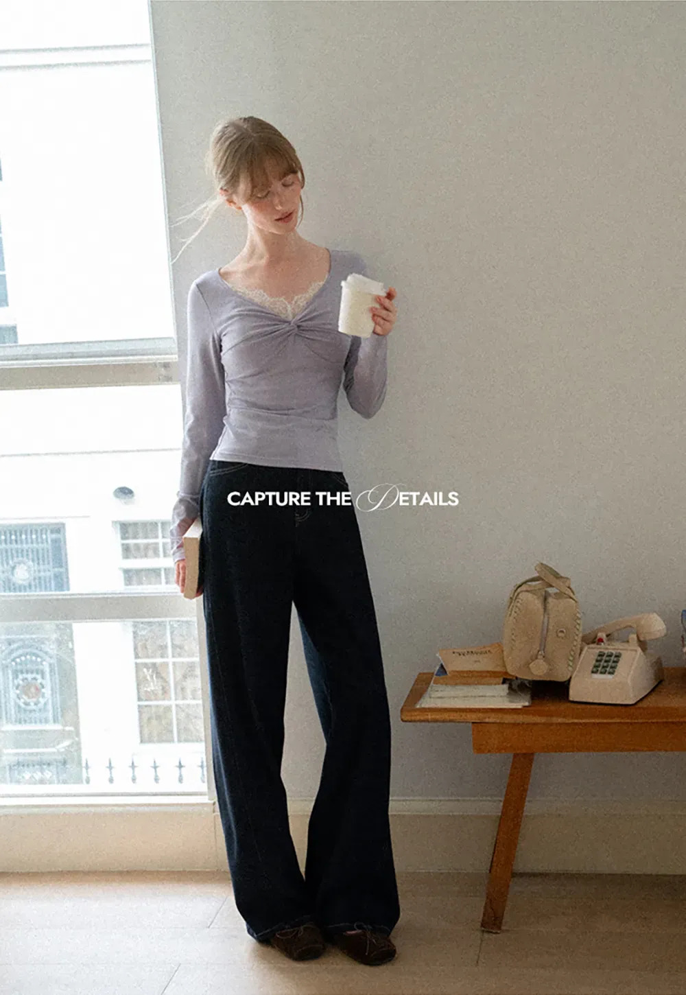 Wide Leg High Waist Denim Jeans