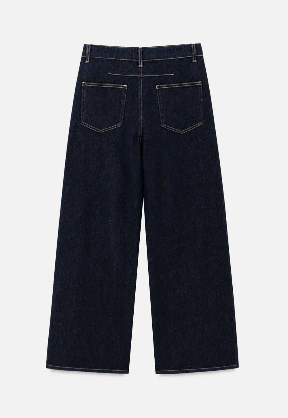 Wide Leg High Waist Denim Jeans