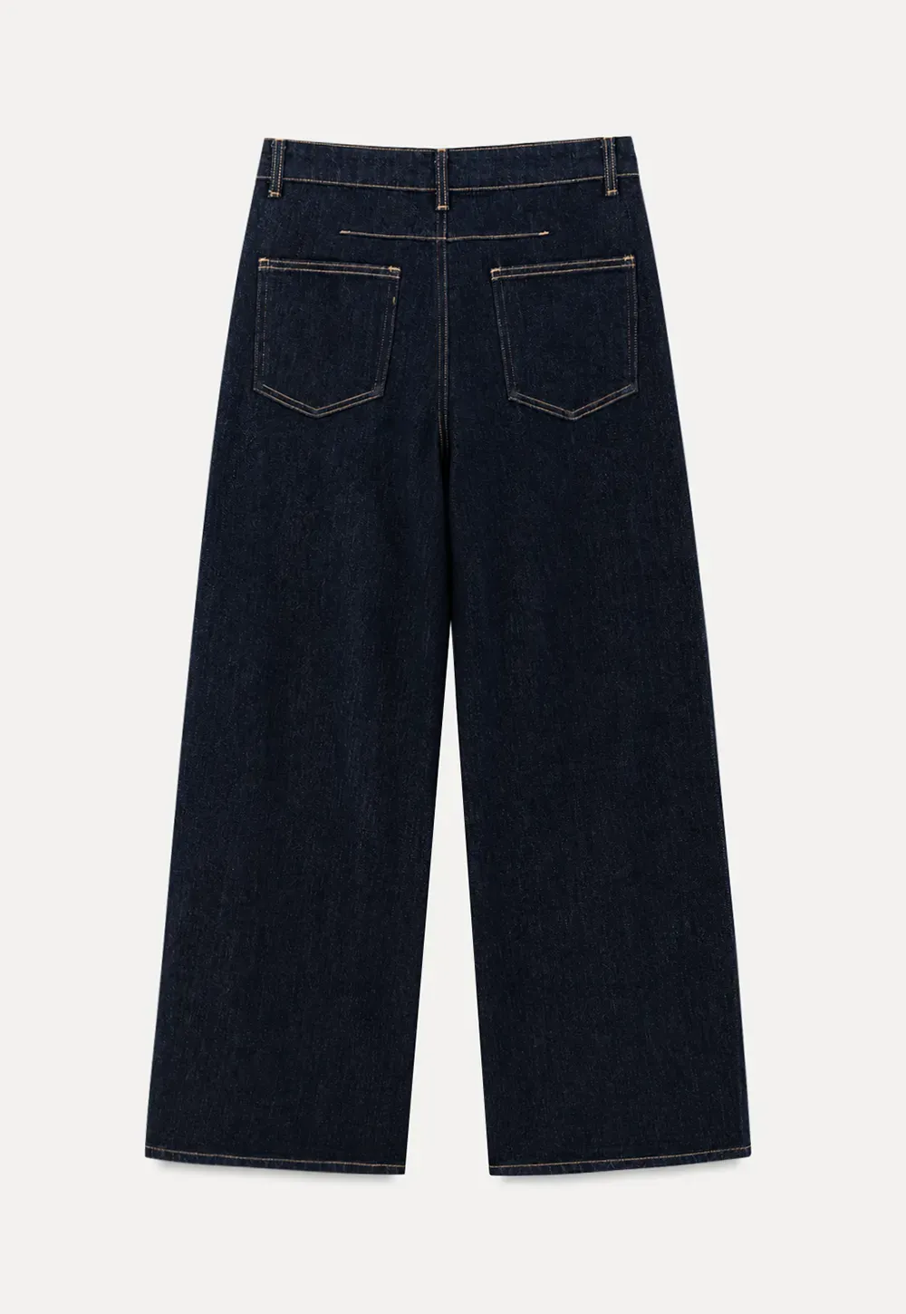 Wide Leg High Waist Denim Jeans