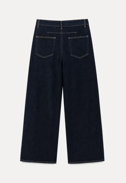 Wide Leg High Waist Denim Jeans
