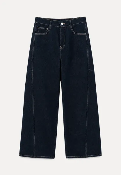 Wide Leg High Waist Denim Jeans