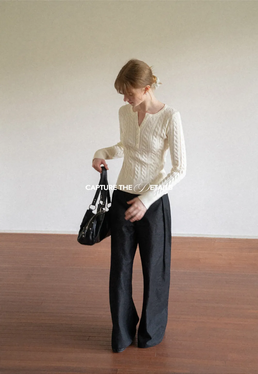 High Waist Pleated Wide Leg Jeans