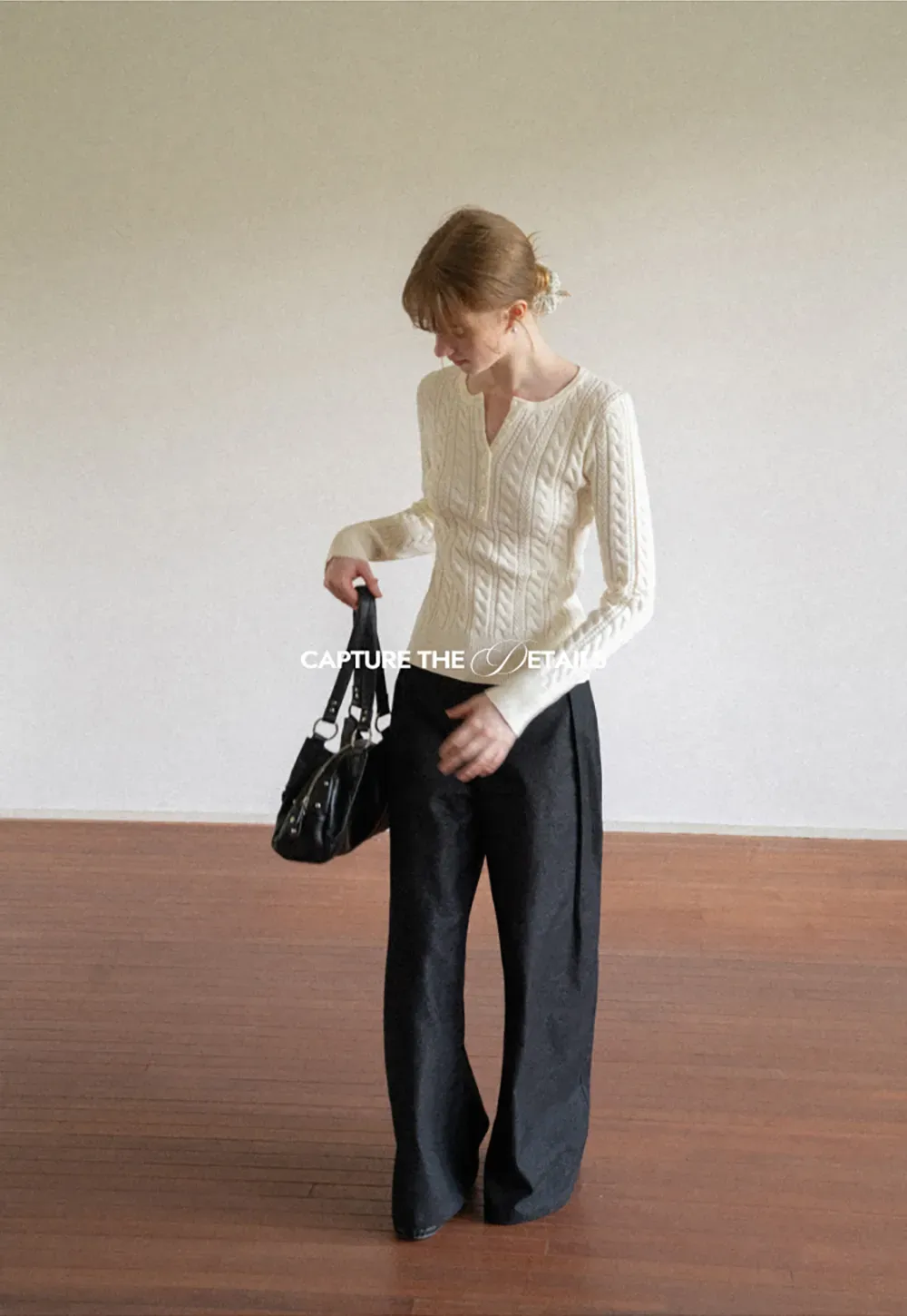 High Waist Pleated Wide Leg Jeans