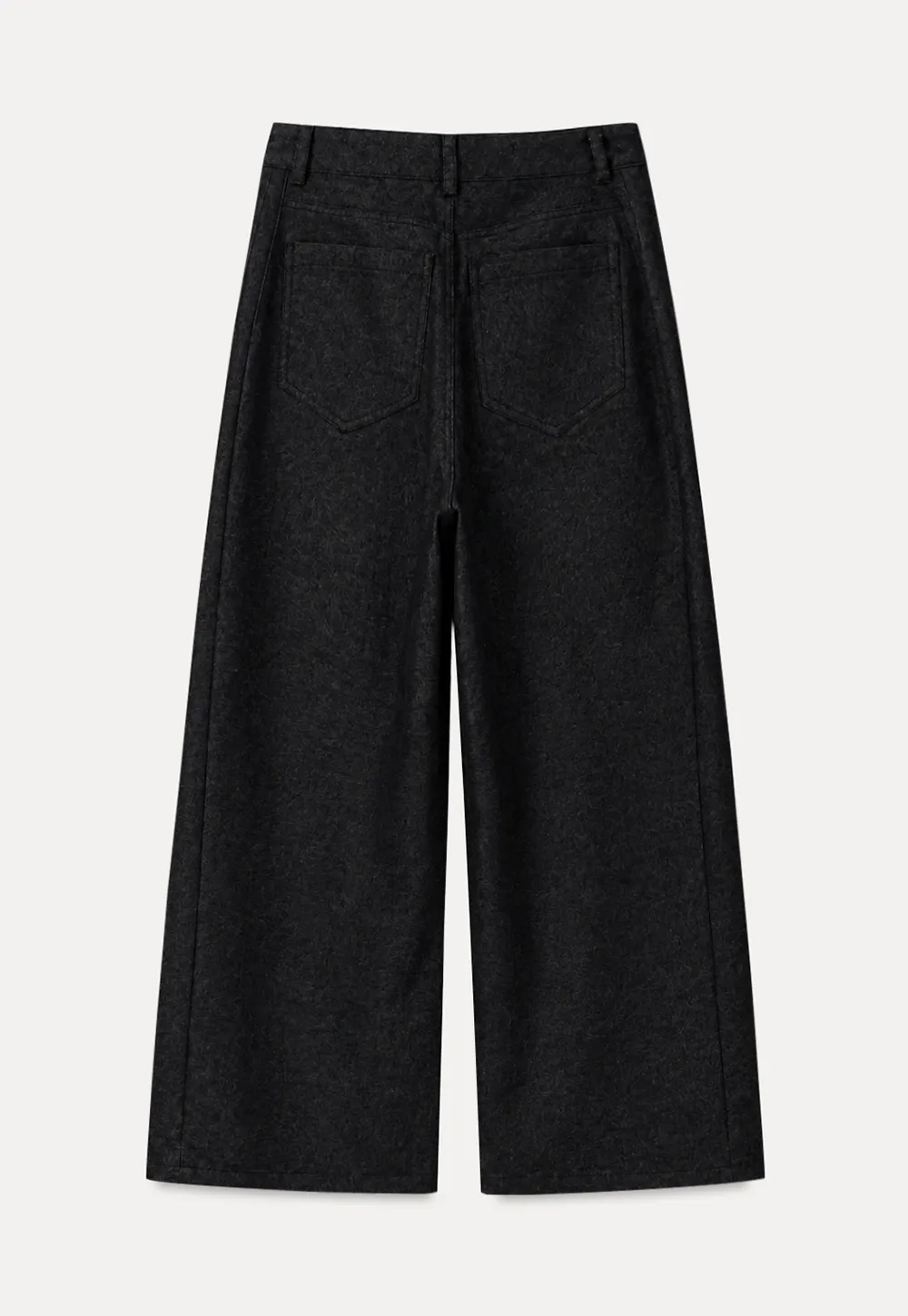 High Waist Pleated Wide Leg Jeans