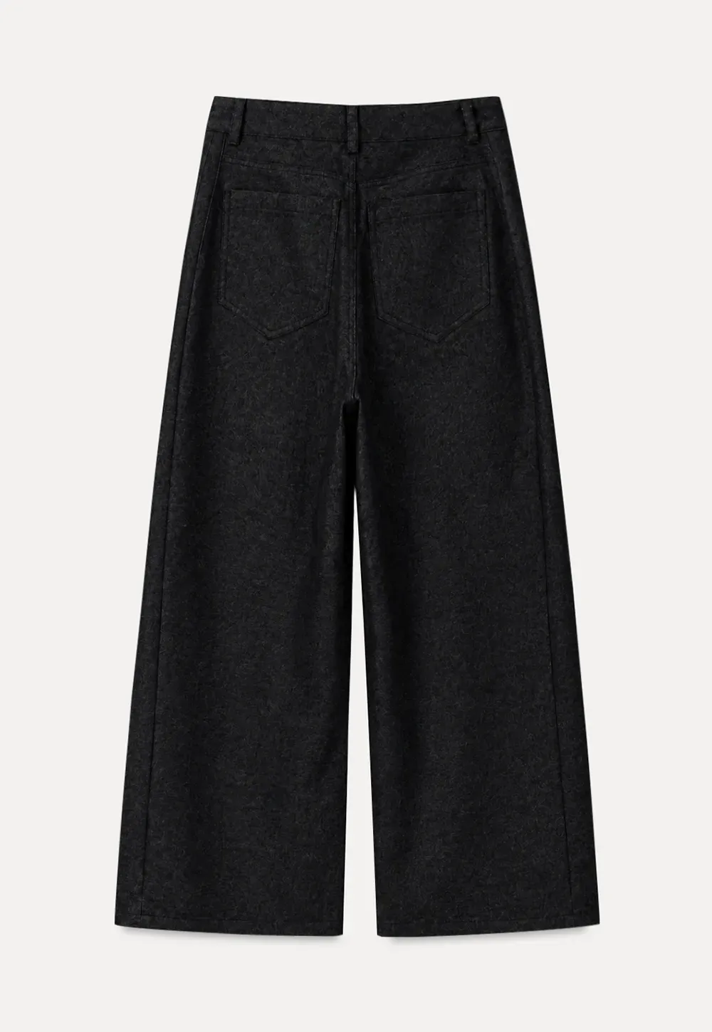 High Waist Pleated Wide Leg Jeans
