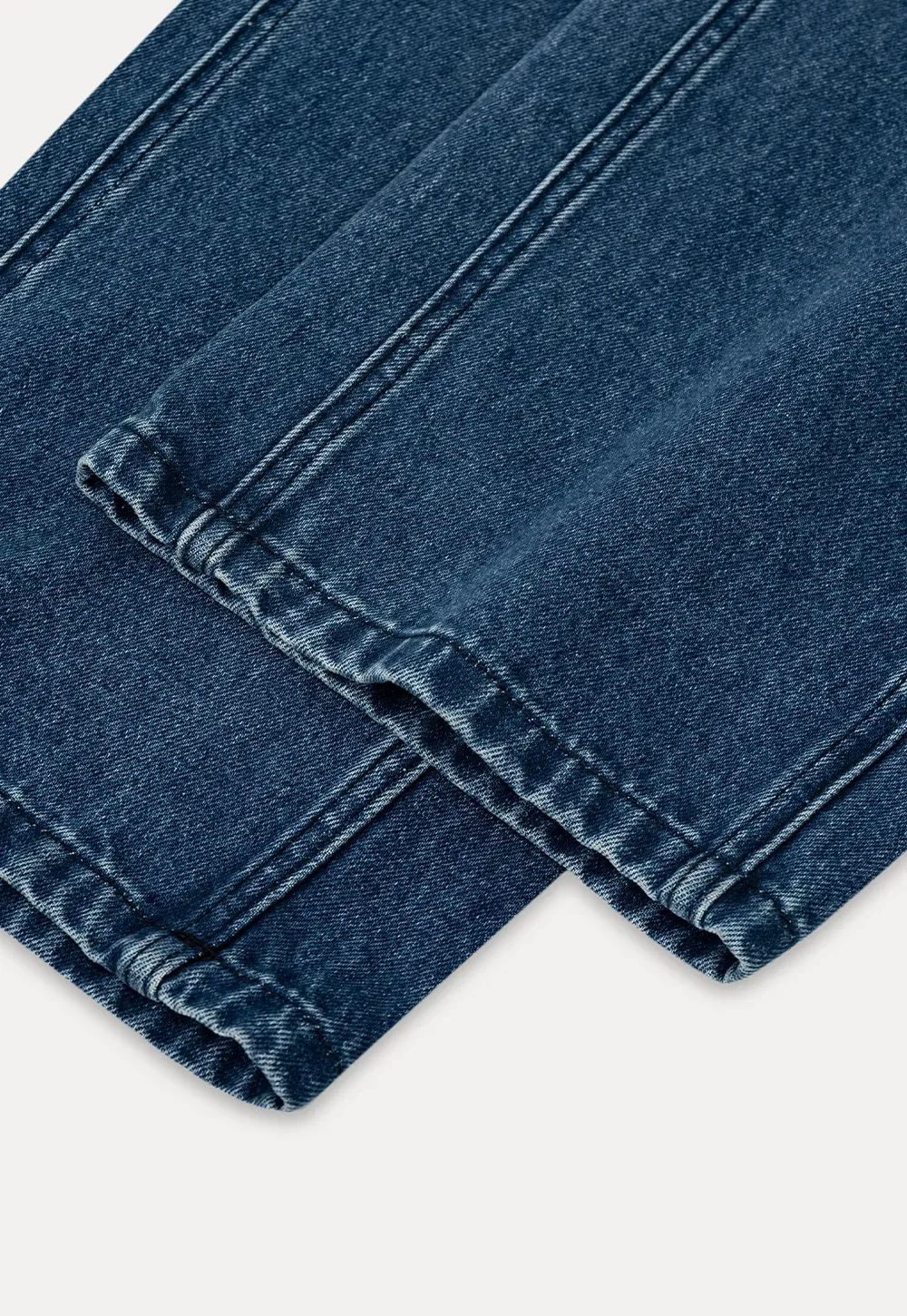 High Waist Wide Leg Straight Fit Jeans