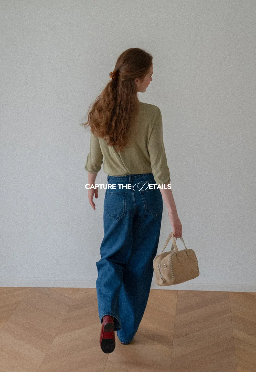 High Waist Wide Leg Straight Fit Jeans