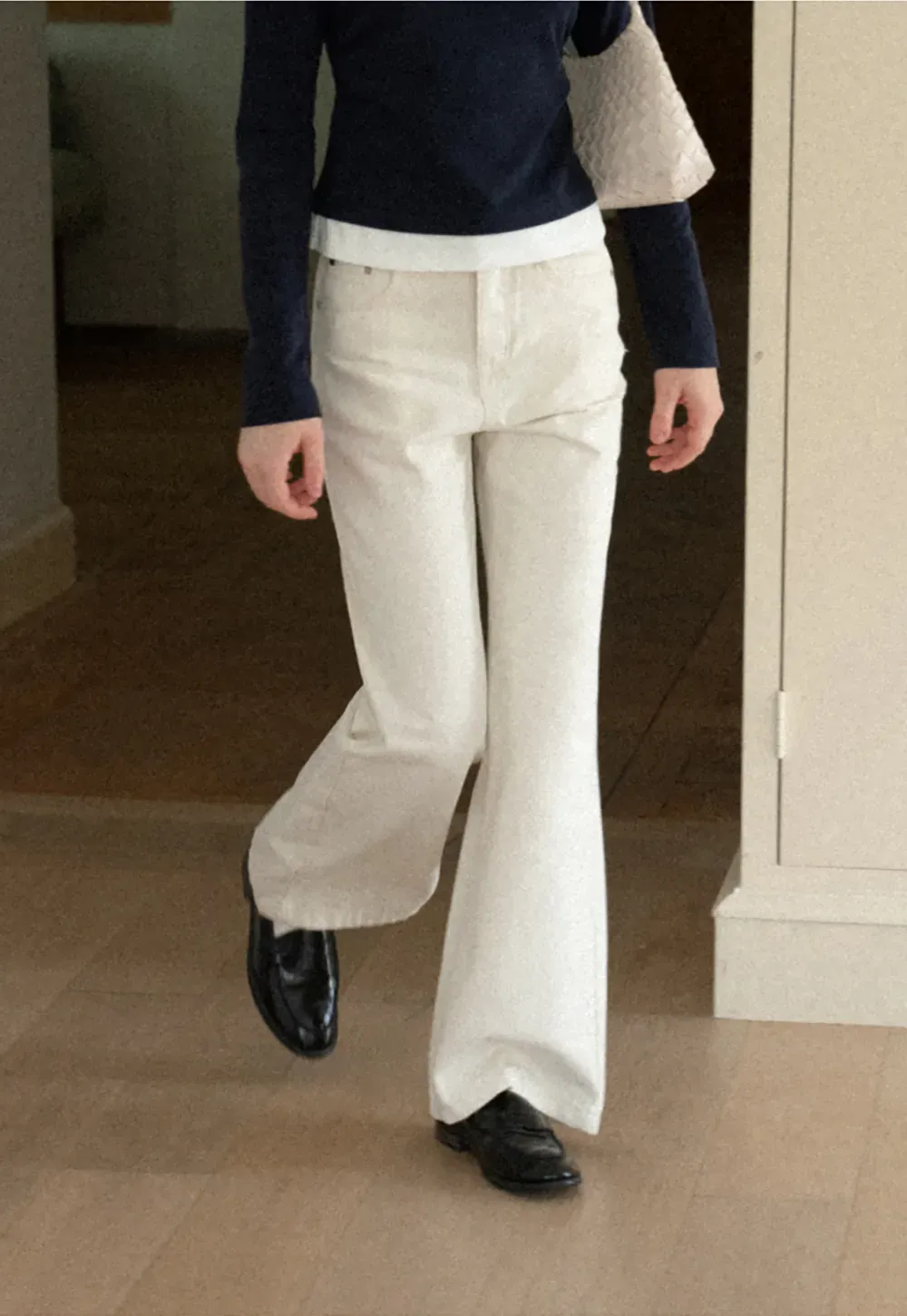 Wide Leg Cropped Denim Pant