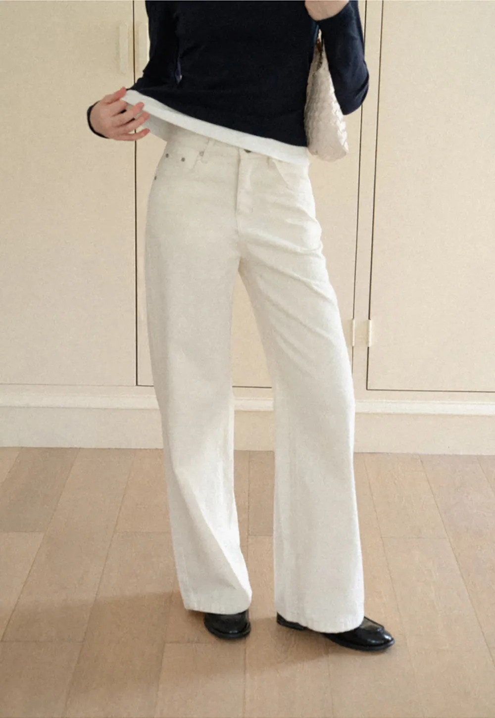 Wide Leg Cropped Denim Pant