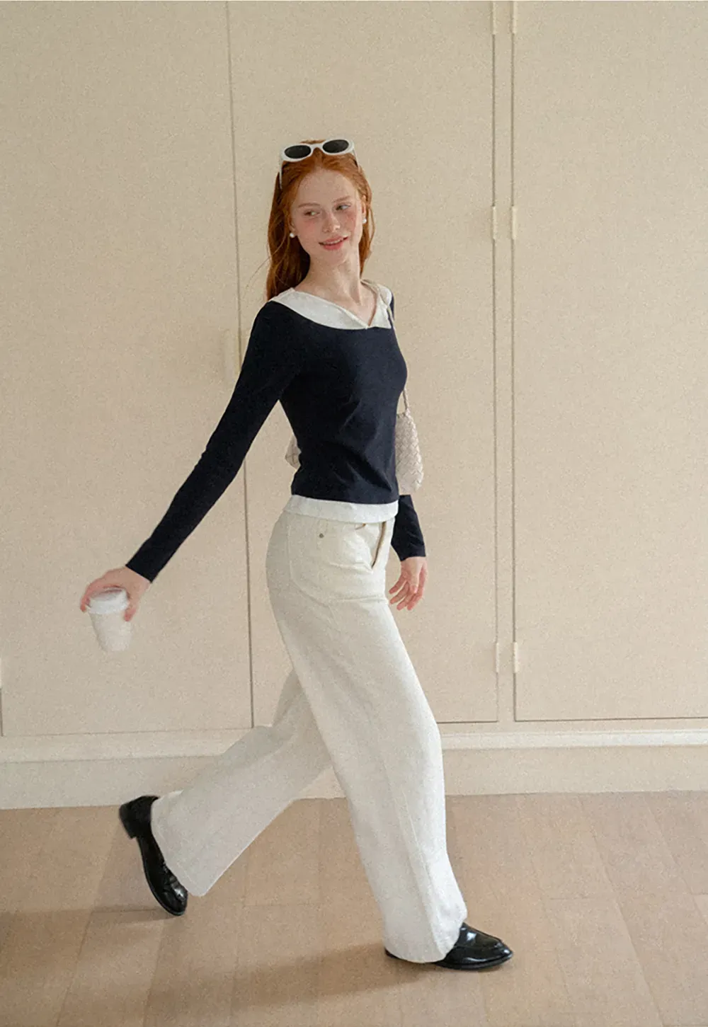 Wide Leg Cropped Denim Pant