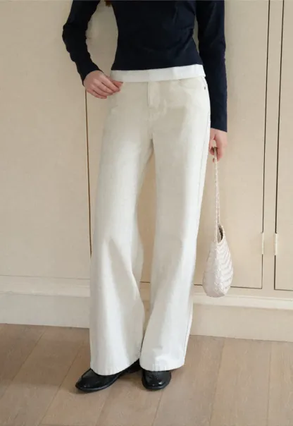 Wide Leg Cropped Denim Pant