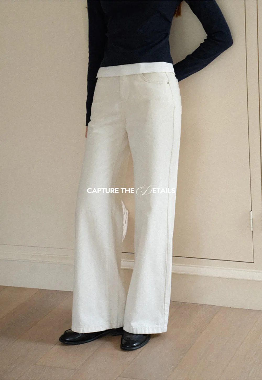 Wide Leg Cropped Denim Pant