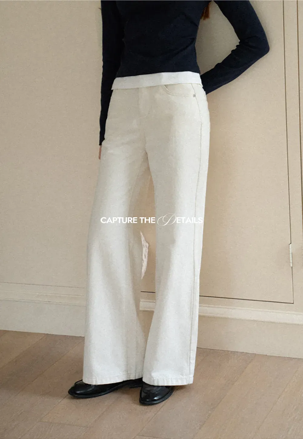 Wide Leg Cropped Denim Pant