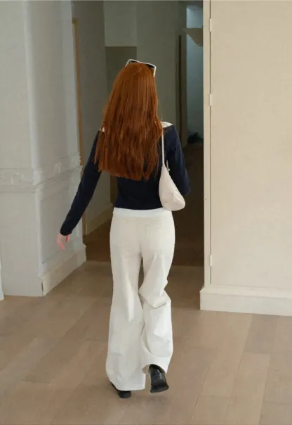 Wide Leg Cropped Denim Pant