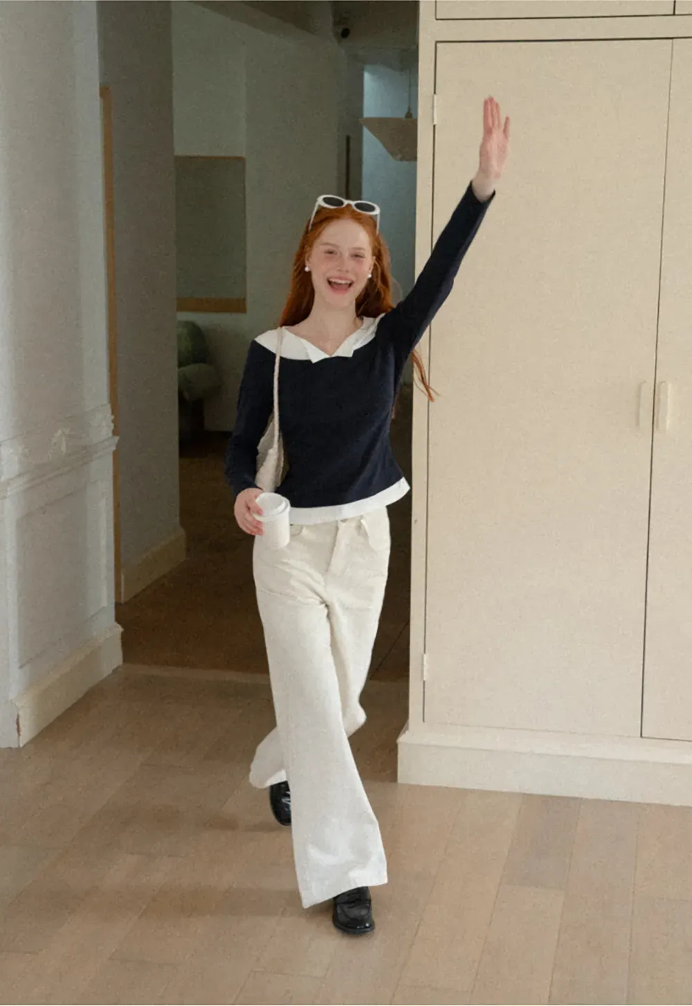 Wide Leg Cropped Denim Pant