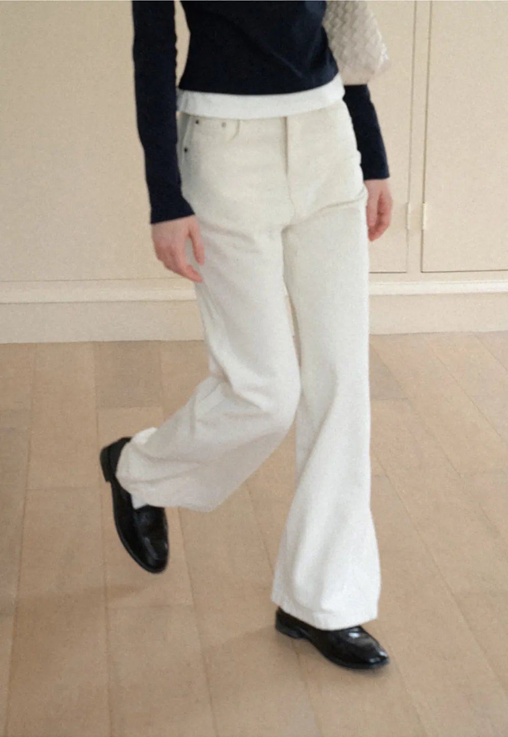 Wide Leg Cropped Denim Pant