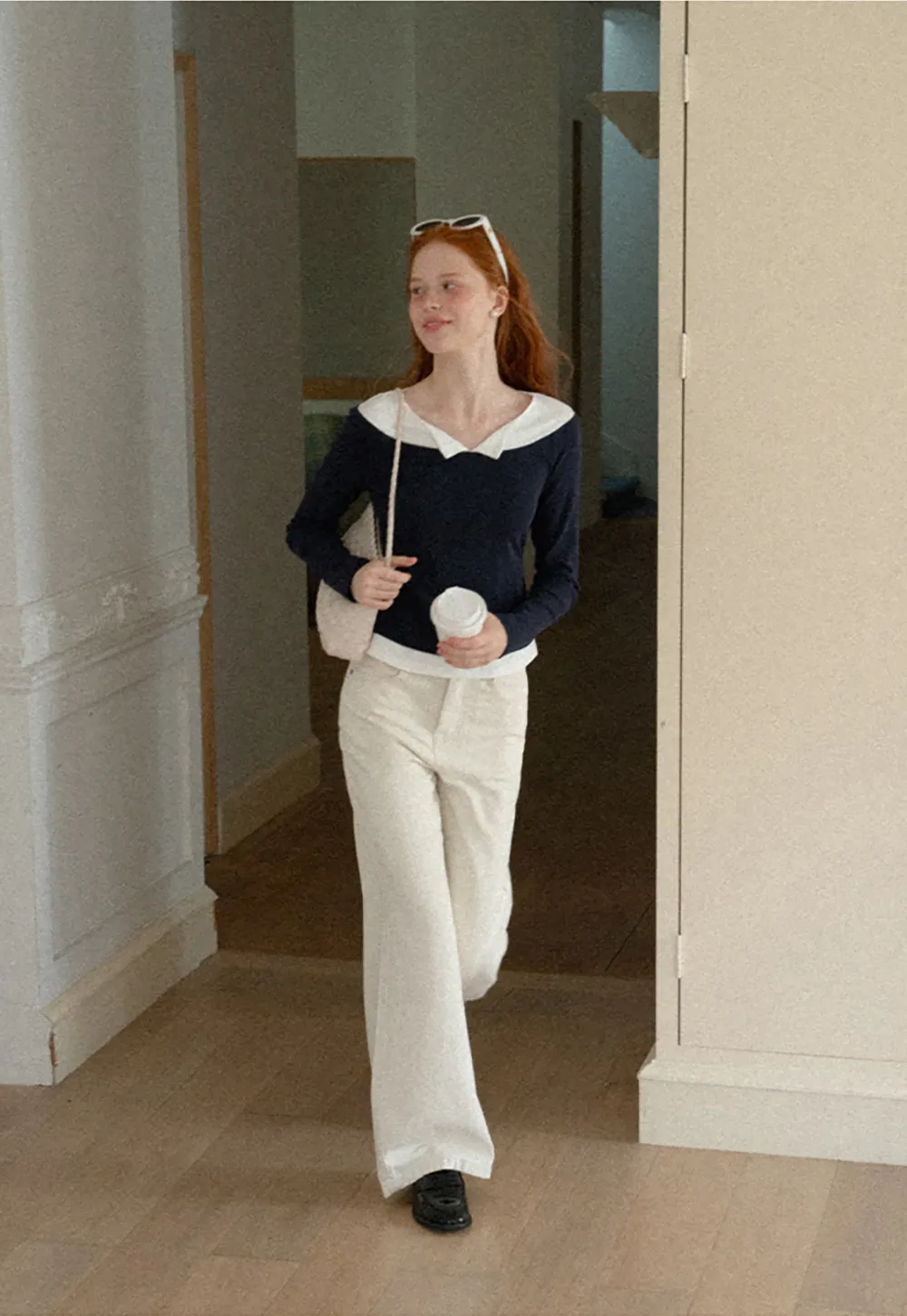 Wide Leg Cropped Denim Pant
