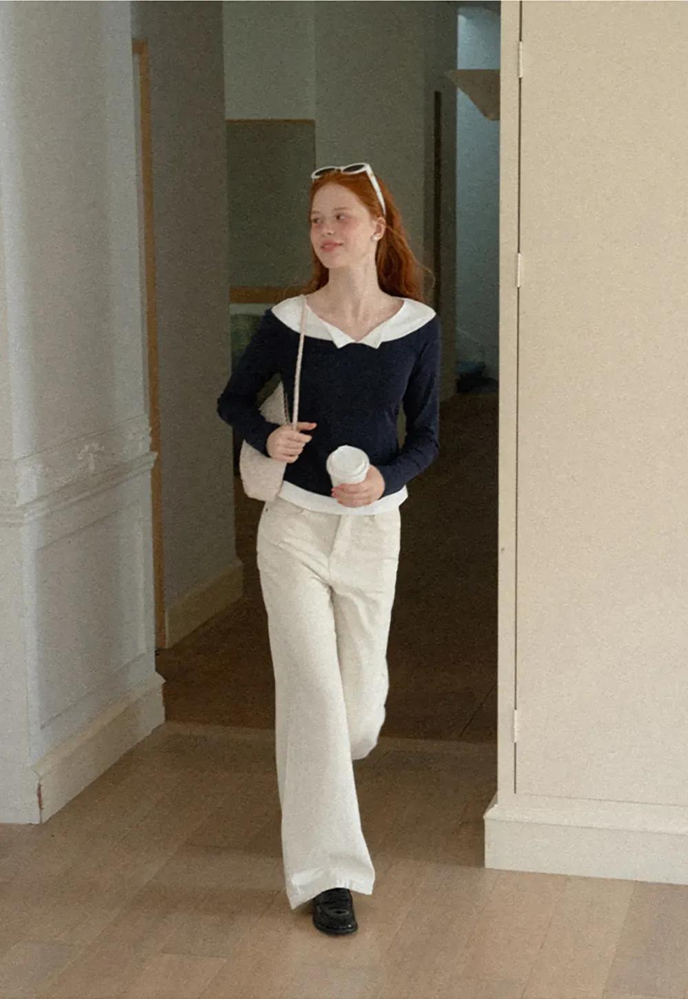 Wide Leg Cropped Denim Pant
