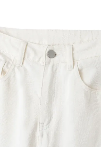 Wide Leg Cropped Denim Pant