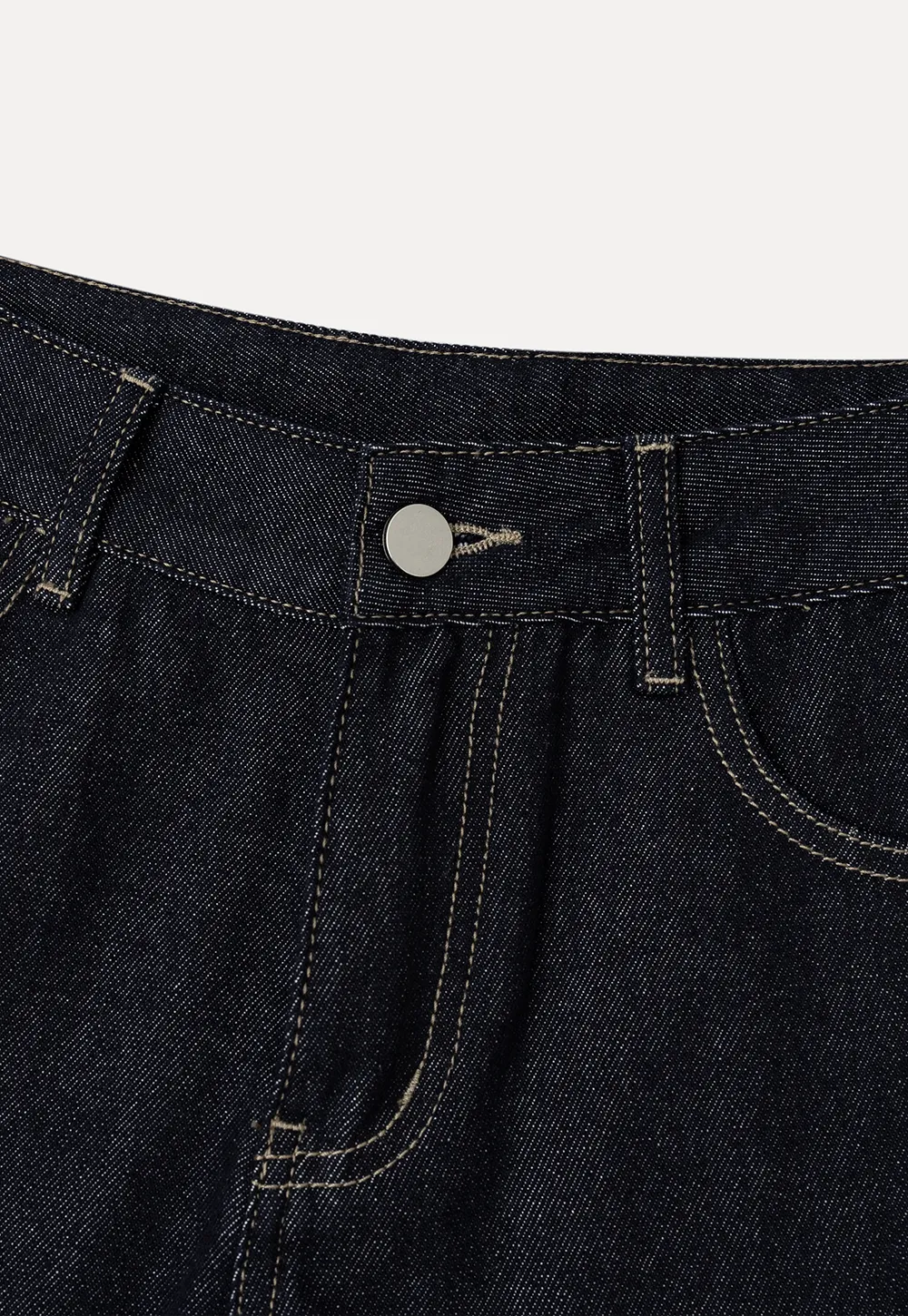 High Waist Cropped Denim Shorts