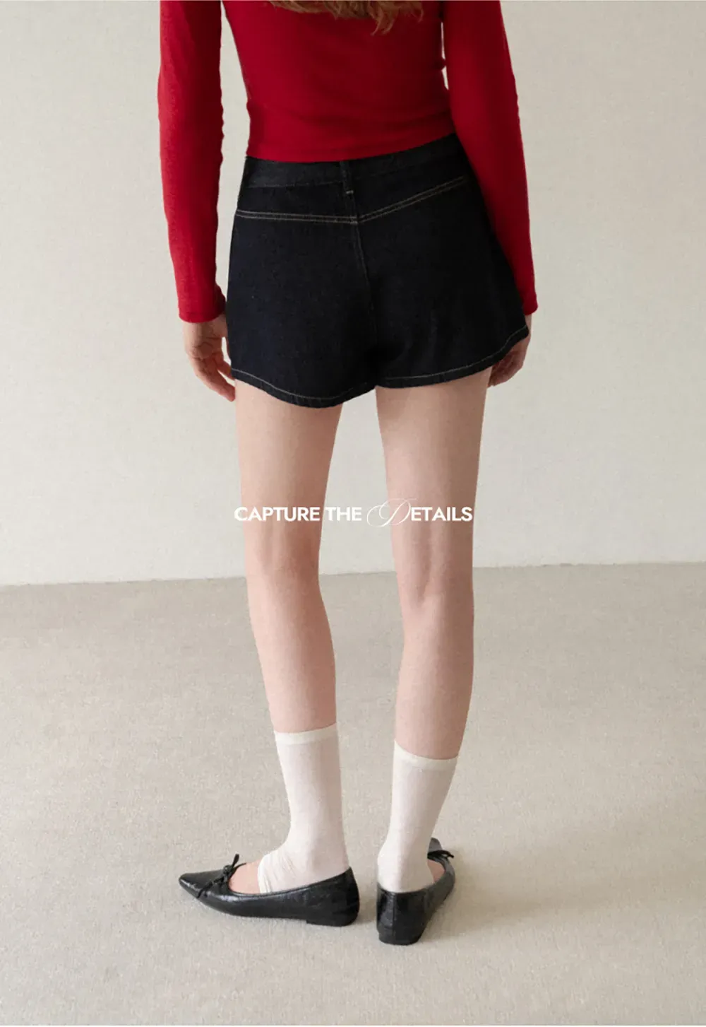 High Waist Cropped Denim Shorts