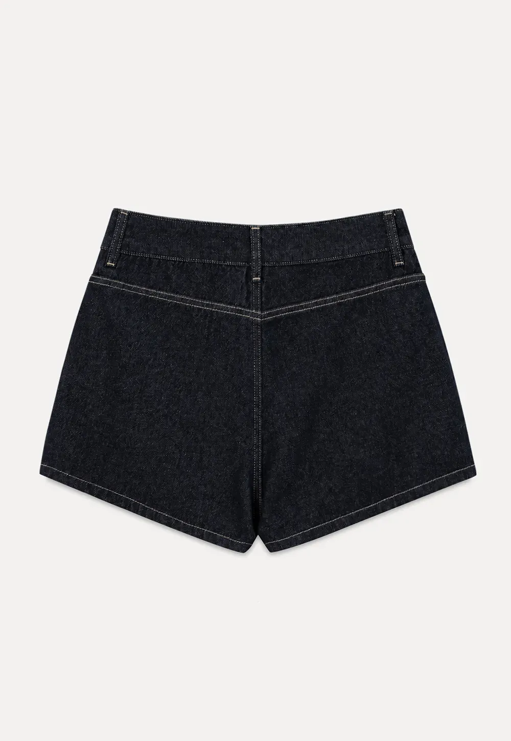High Waist Cropped Denim Shorts