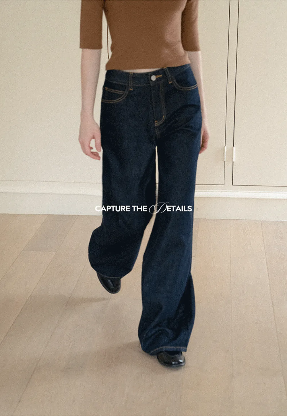 Wide Leg High Waist Denim Jeans