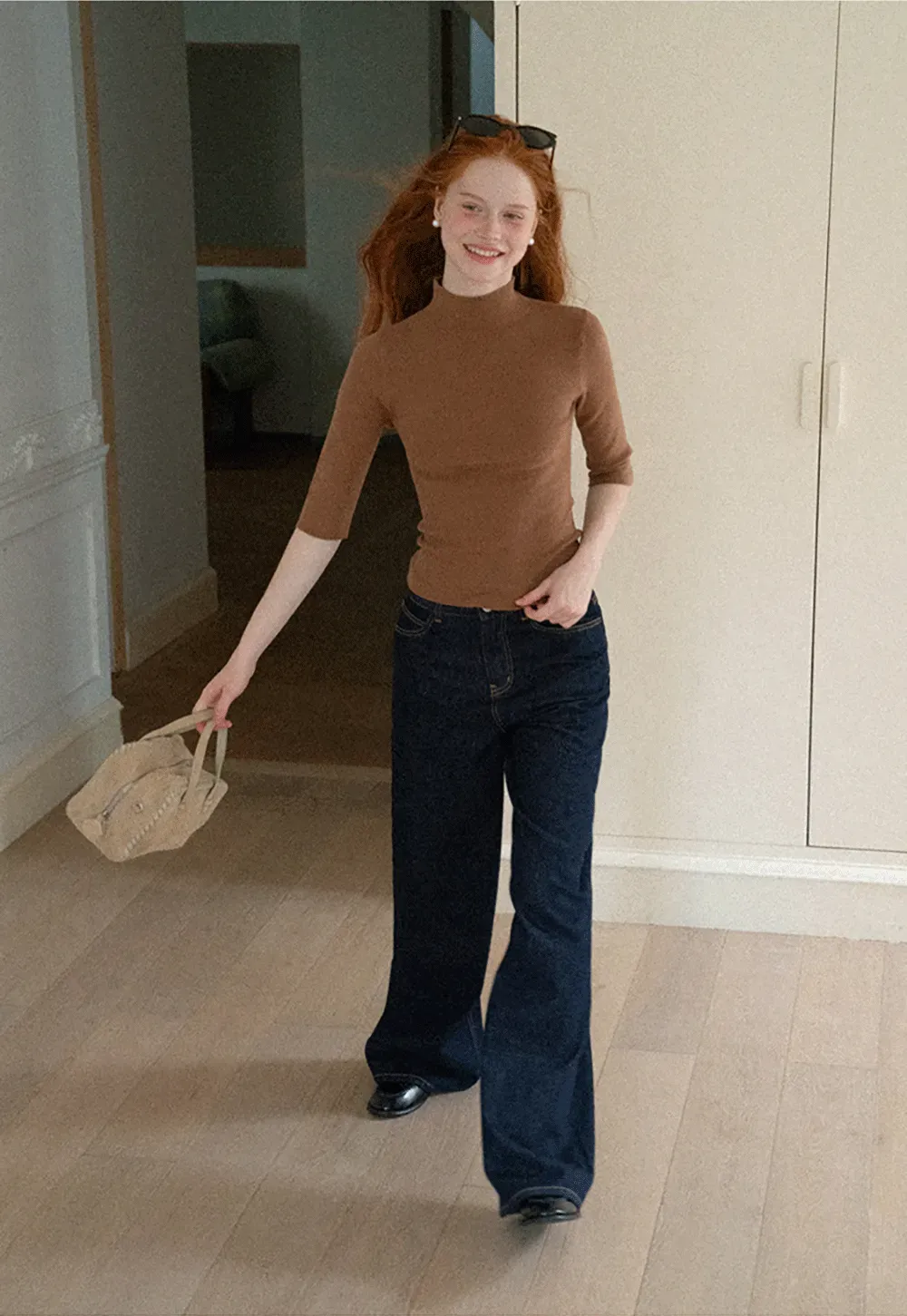 Wide Leg High Waist Denim Jeans