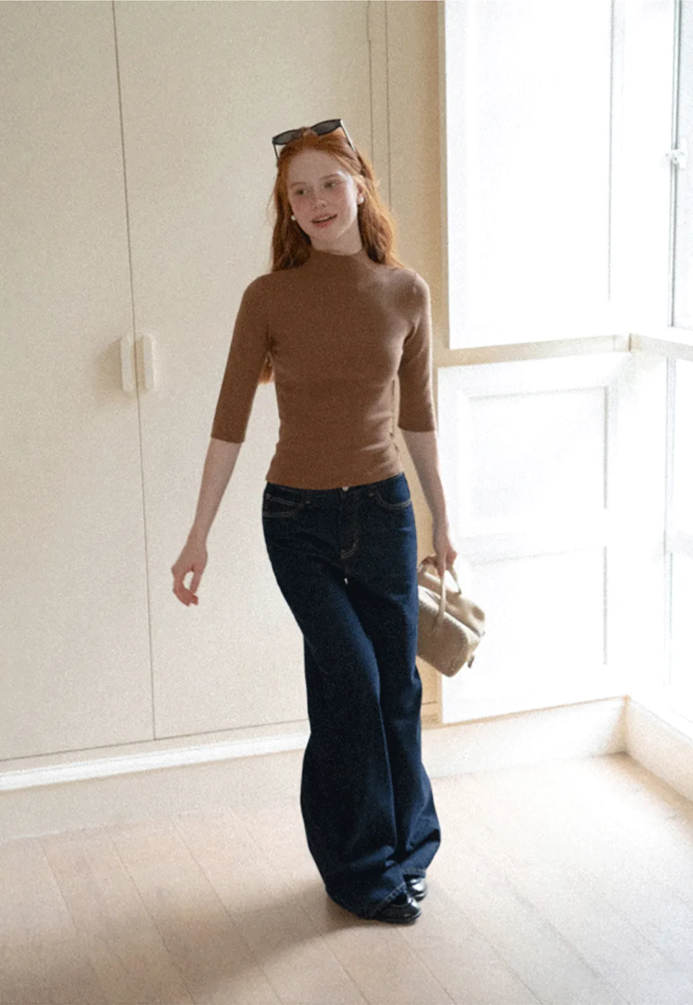 Wide Leg High Waist Denim Jeans