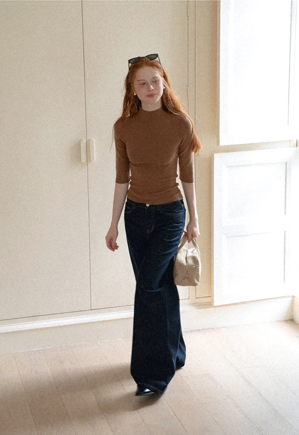 Wide Leg High Waist Denim Jeans