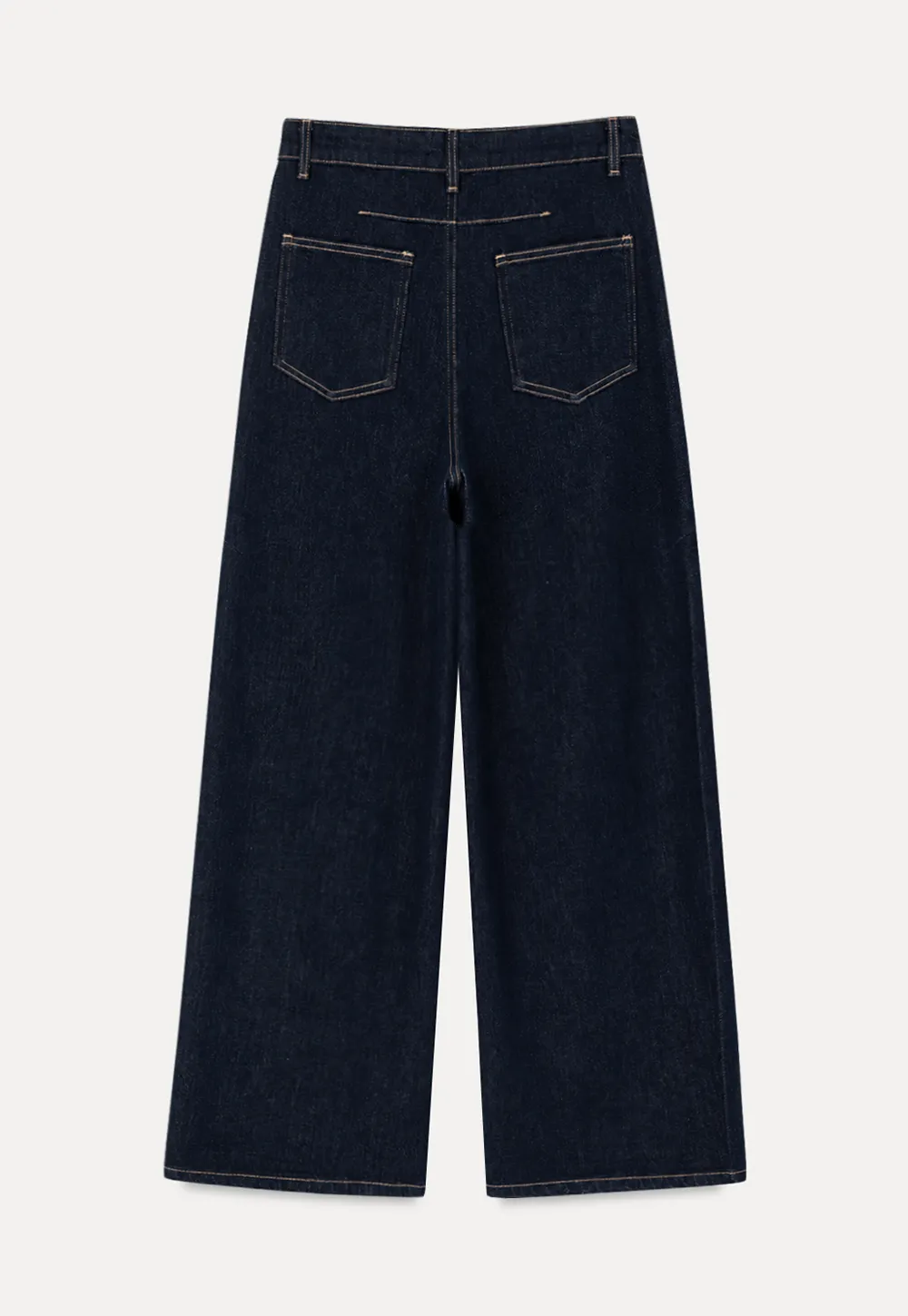 Wide Leg High Waist Denim Jeans