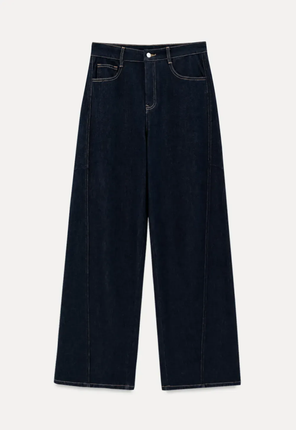 Wide Leg High Waist Denim Jeans