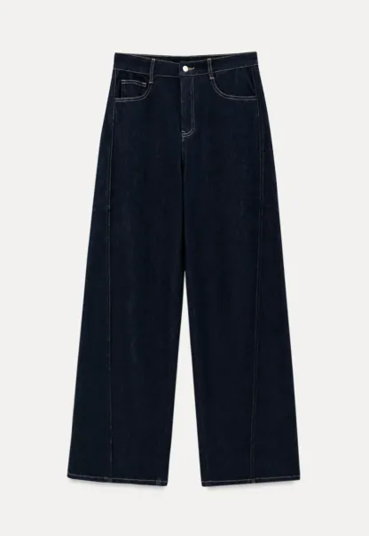 Wide Leg High Waist Denim Jeans