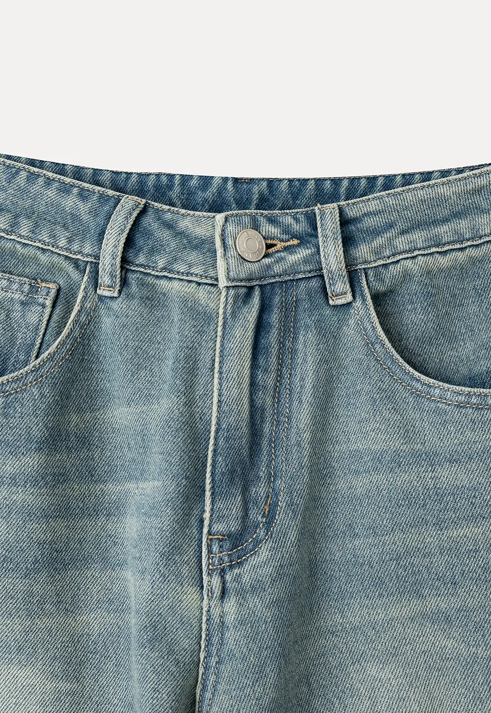 Wide Leg High Waist Denim Jeans