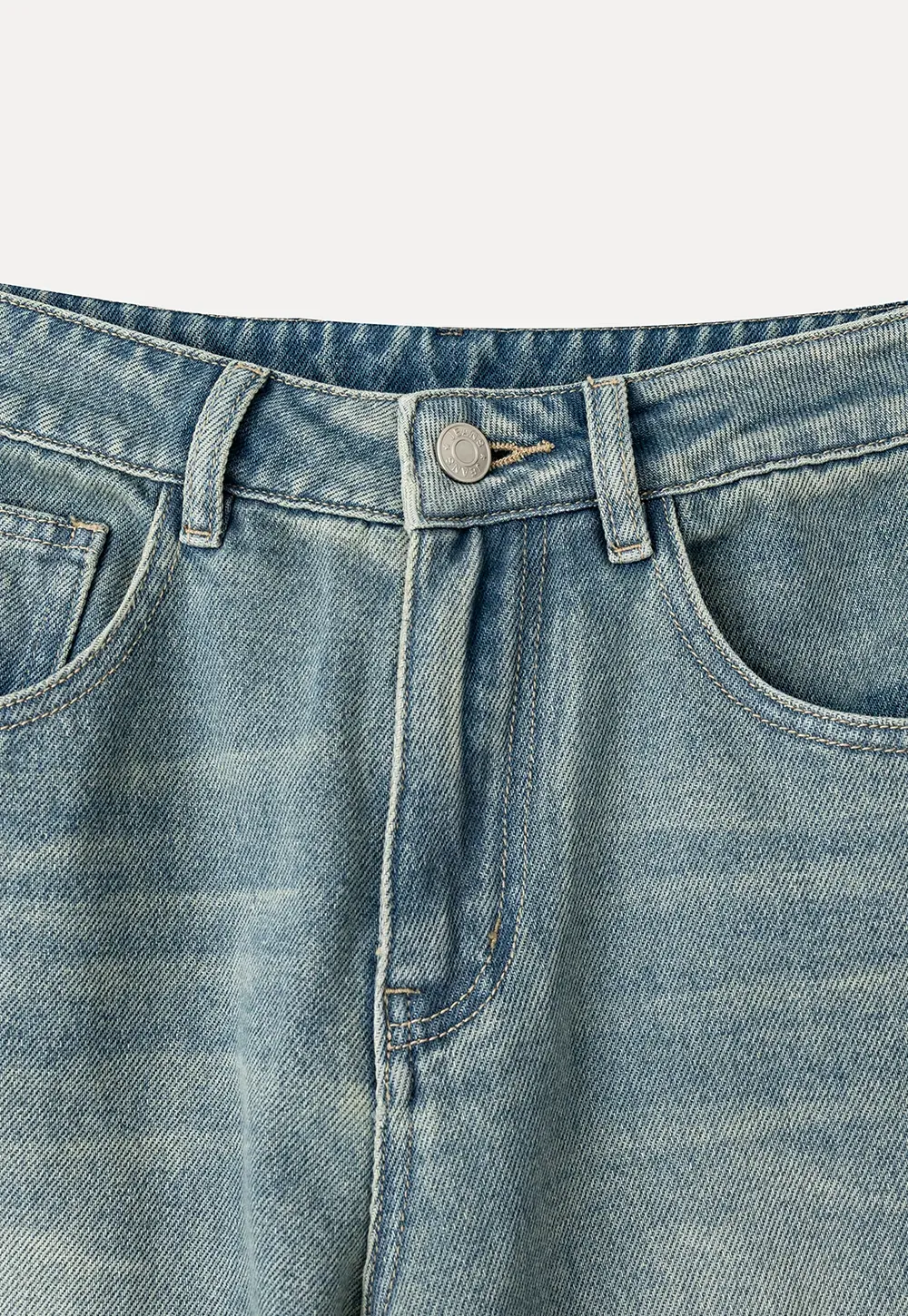 Wide Leg High Waist Denim Jeans
