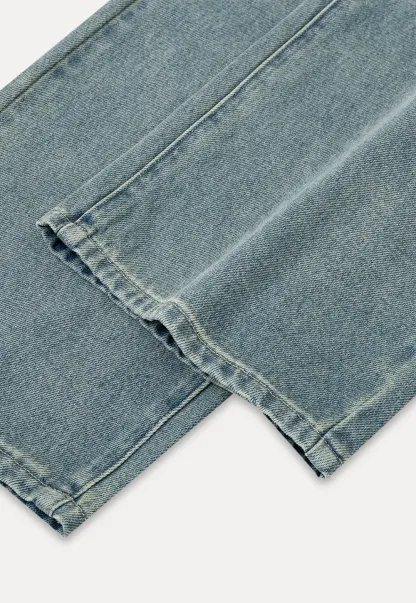 Wide Leg High Waist Denim Jeans