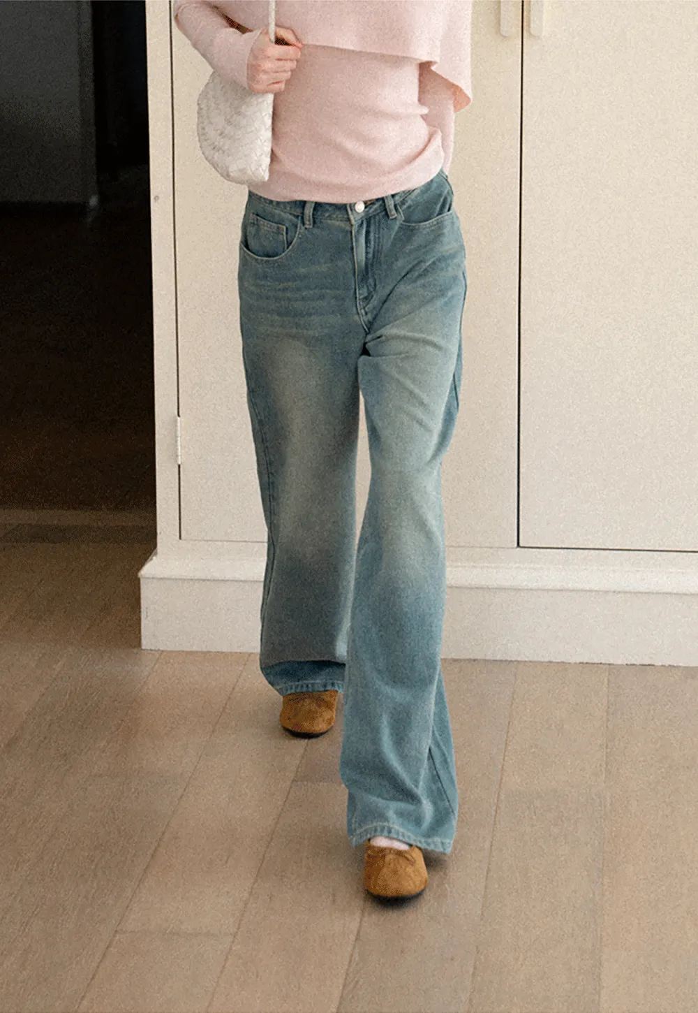 Wide Leg High Waist Denim Jeans