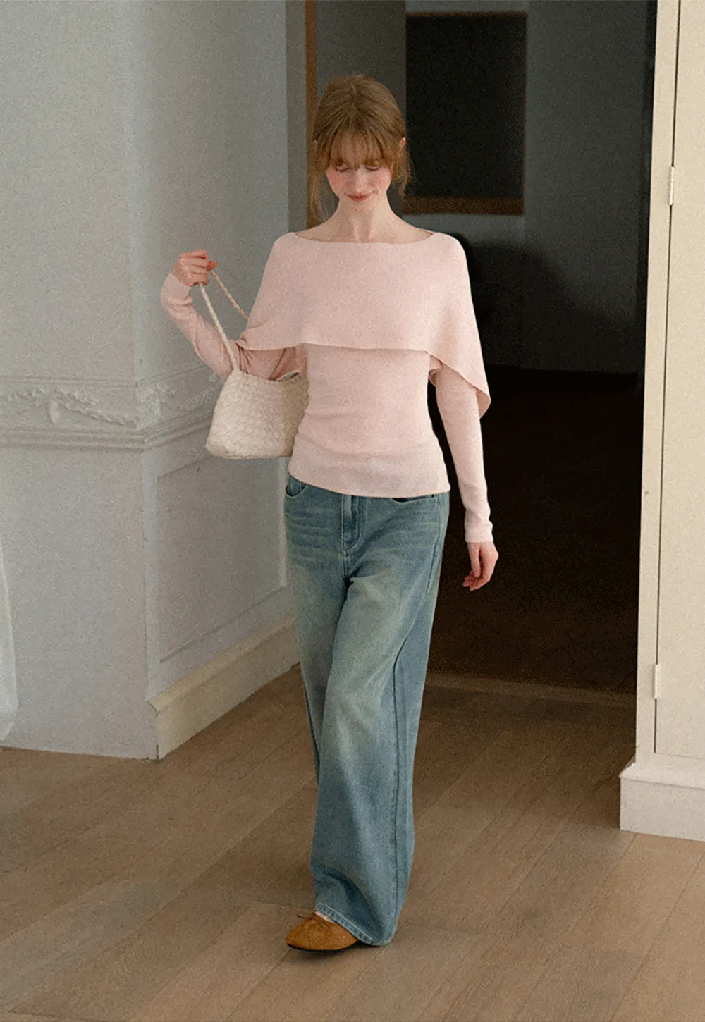 Wide Leg High Waist Denim Jeans