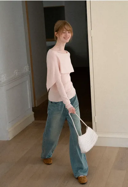 Wide Leg High Waist Denim Jeans