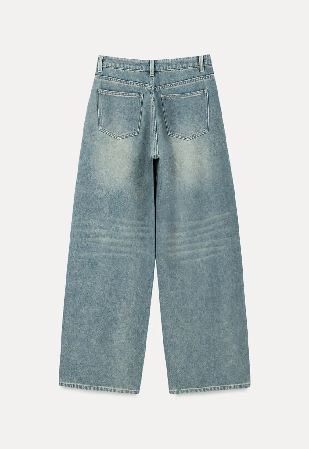 Wide Leg High Waist Denim Jeans