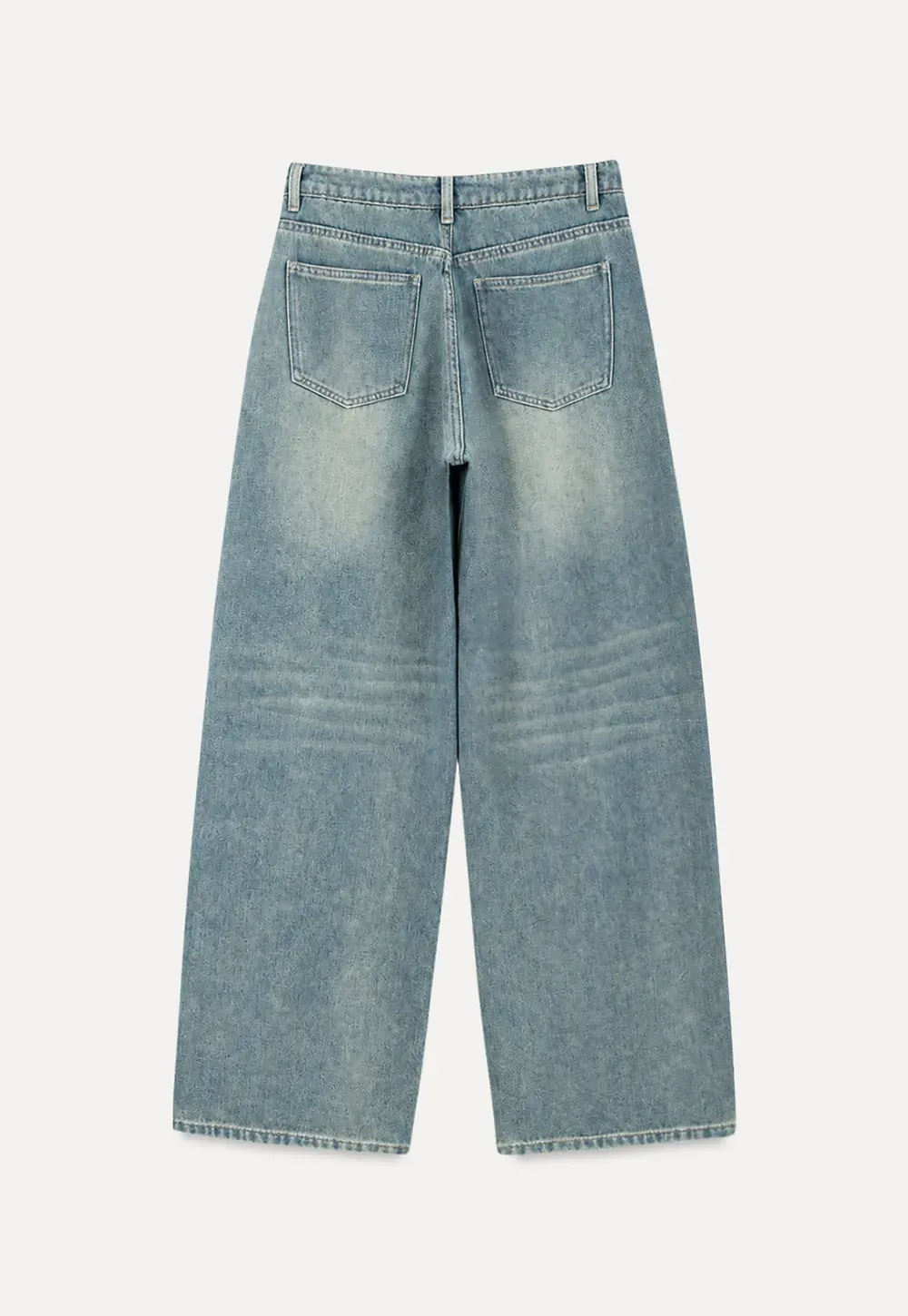 Wide Leg High Waist Denim Jeans