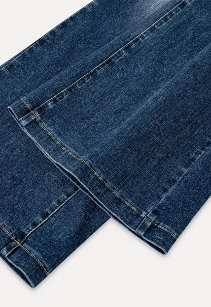 Flared Cut High Waist Denim Jeans