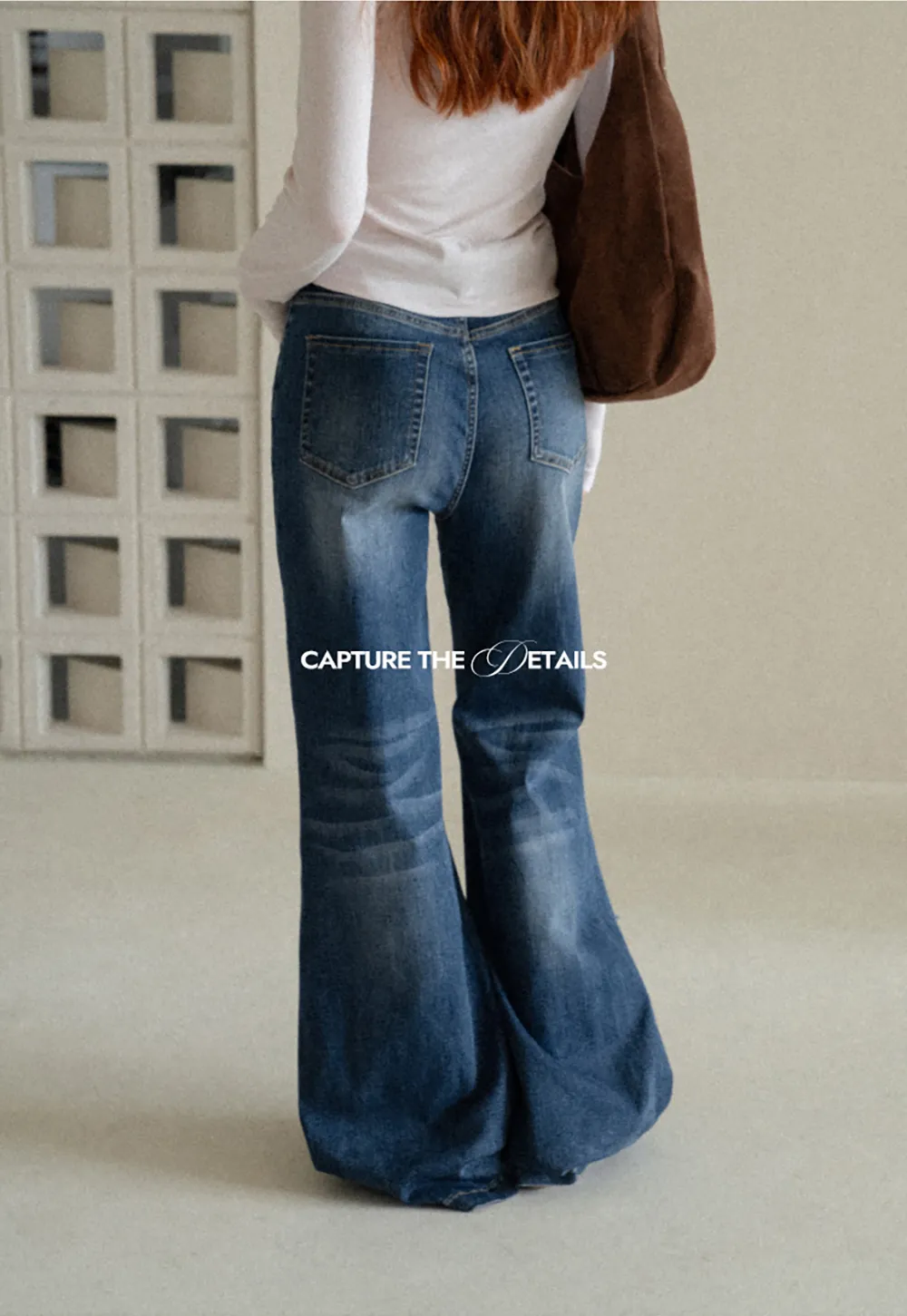 Flared Cut High Waist Denim Jeans