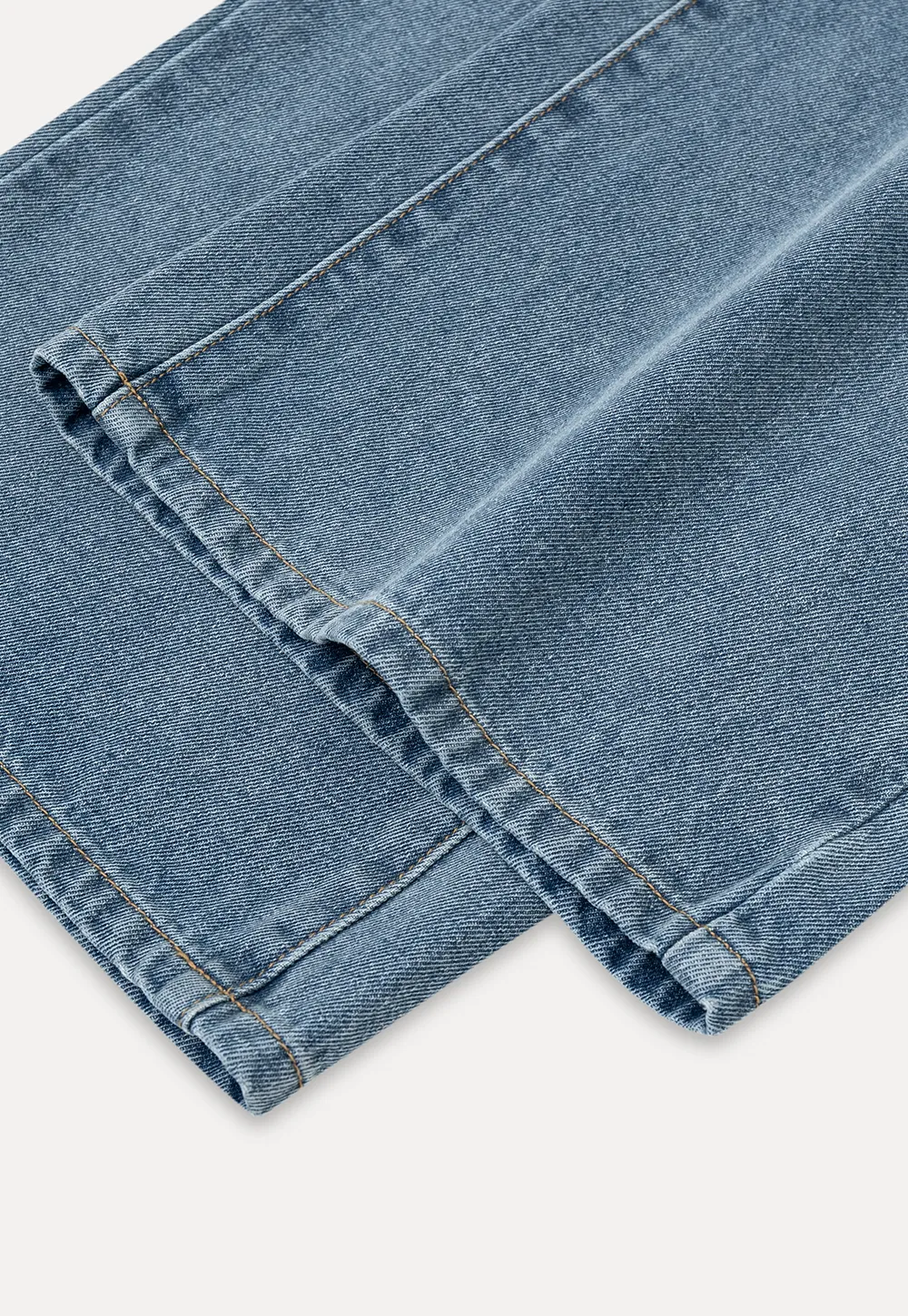 High Waist Wide Leg Drawstring Jeans