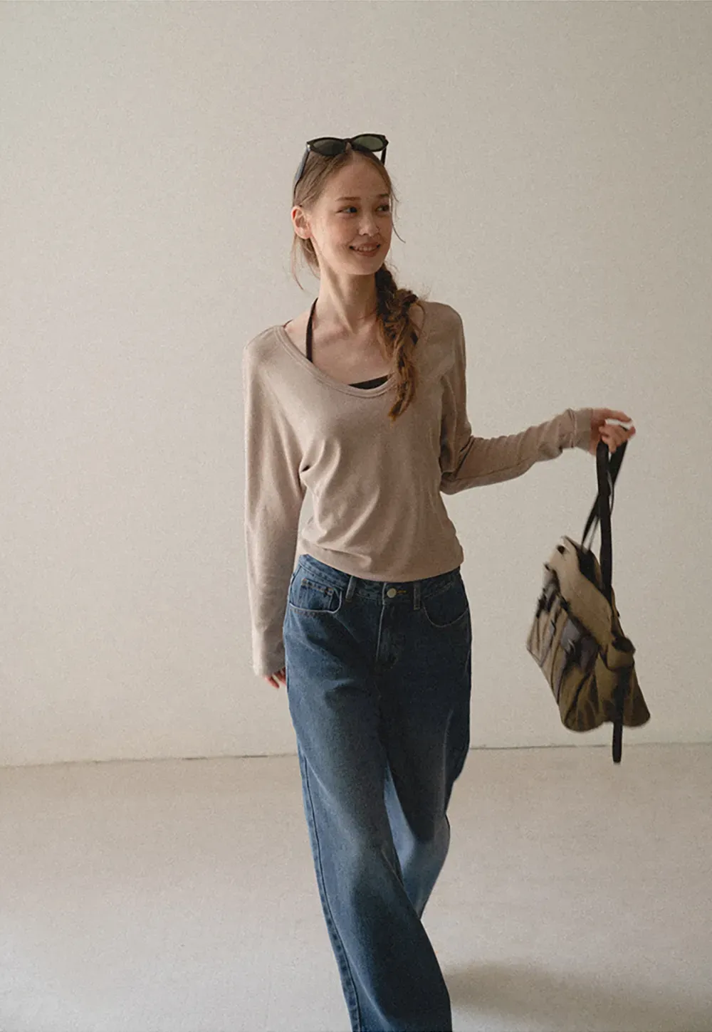 Wide Leg High Waist Denim Jeans